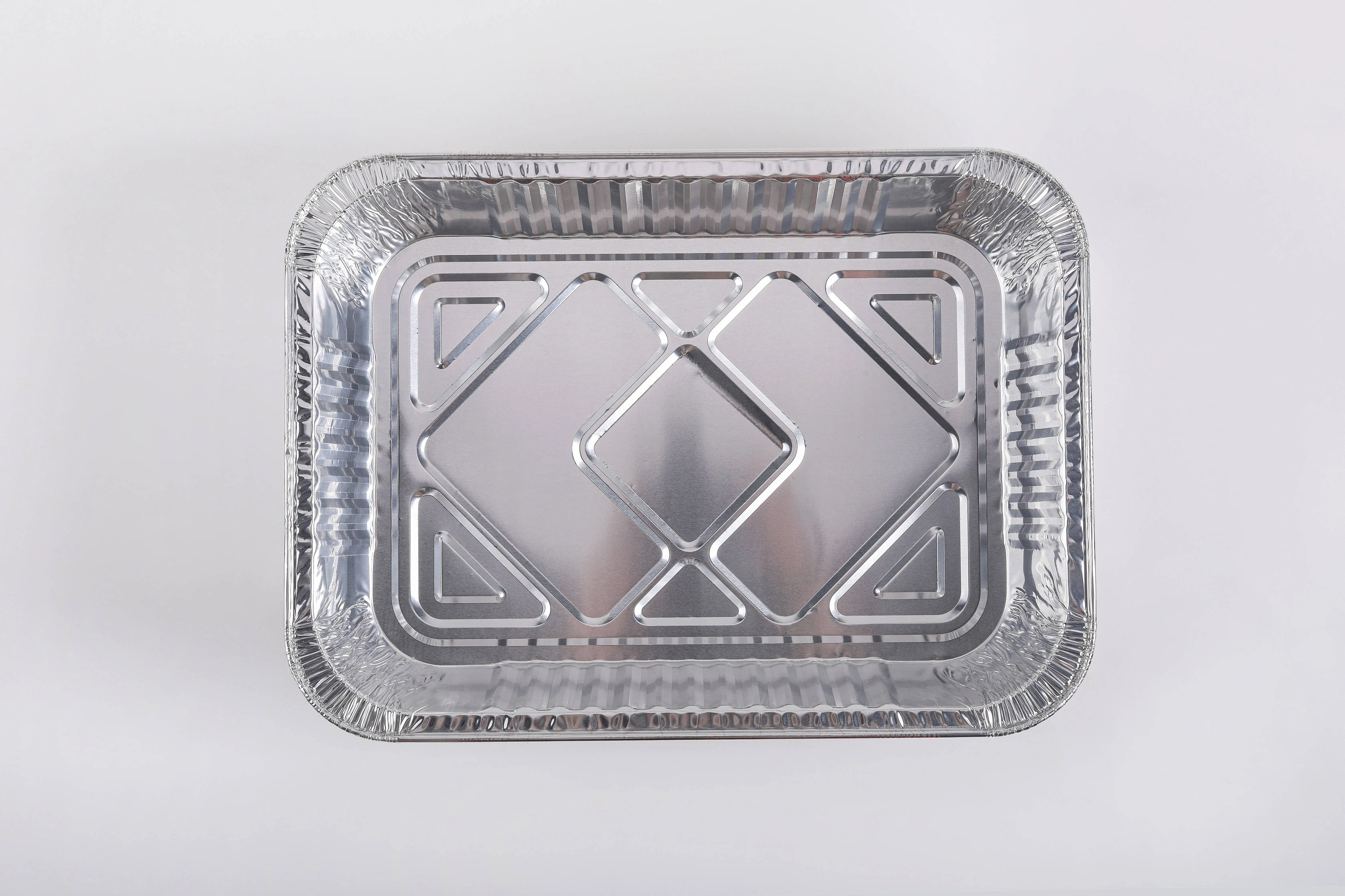 Oversize Rectangle Thickened Crayfish Paper Wrapped Fish Baked Eggplant Tin Foil Plate Large Aluminum Take-Out Meal Box