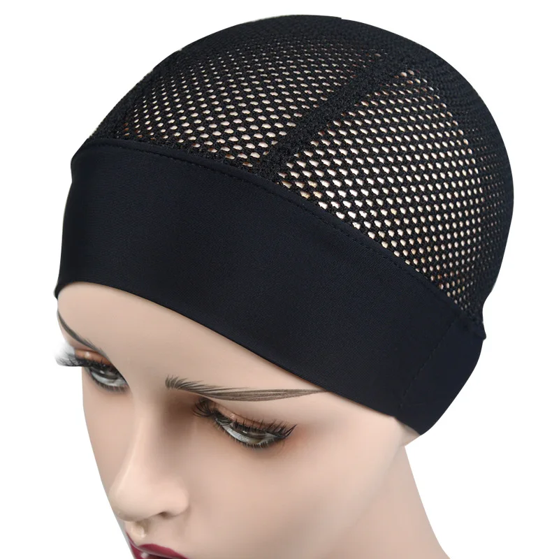 Cheap Factory Prices High Elastic Comfortable Breathable Ventilated Mesh Dome Wig Caps For Fixed Wigs