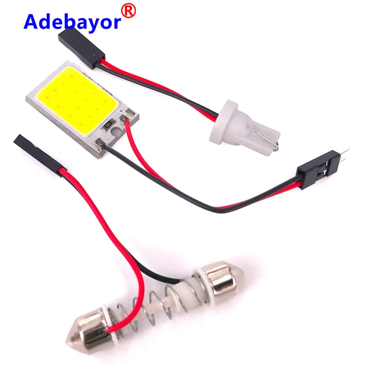 Roof-cob-16 24 36 48 6W Car accessories Auto LED COB Interior Dome Light logo cars  light bulbs