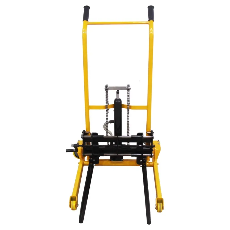 Manual Turnover Box Transporter Plastic Basket Tool Cart Egg Special Forklift