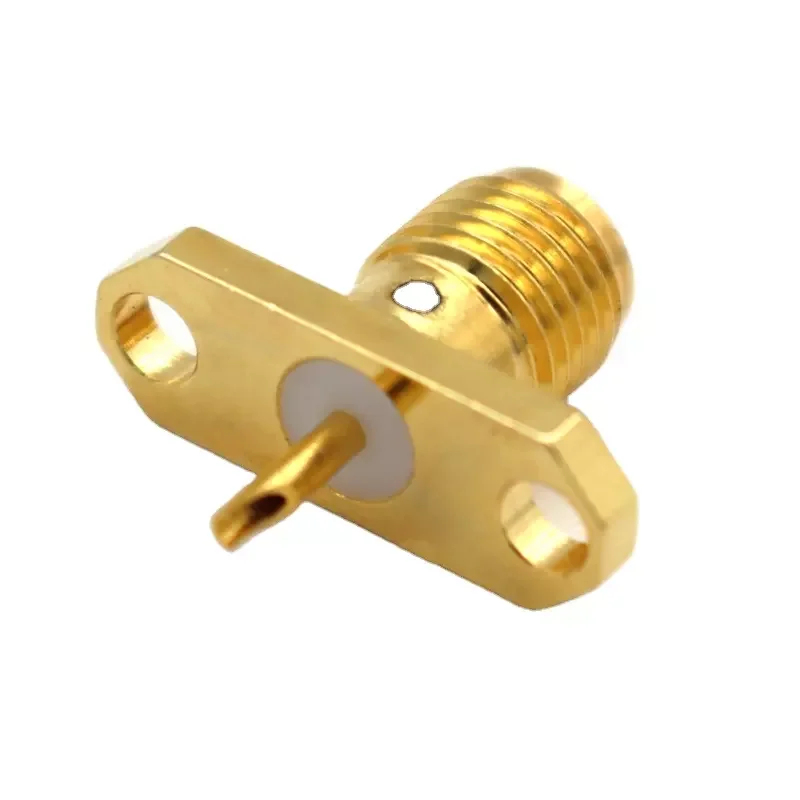 SMA Connector female connectors sma RF Jack Female Adapter header  Receptacle Solder 50 Ohm Through two Hole Solder PCB IP68