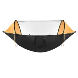 210T Nylon 2 Person Portable Parachute Outdoor Camping Hammock With Mosquito Net