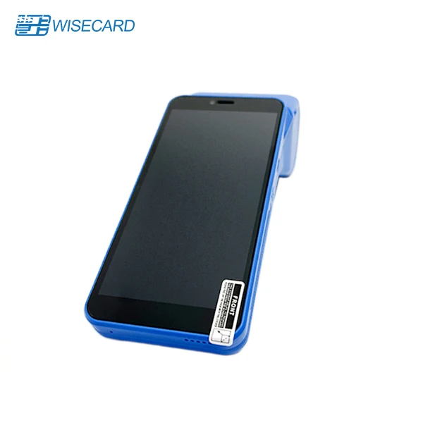 Wisecard WCT-T80 Android 12 Mobile Handheld POS Terminal with Touch Screen Built-In Thermal Printer NFC Card Reader Machine