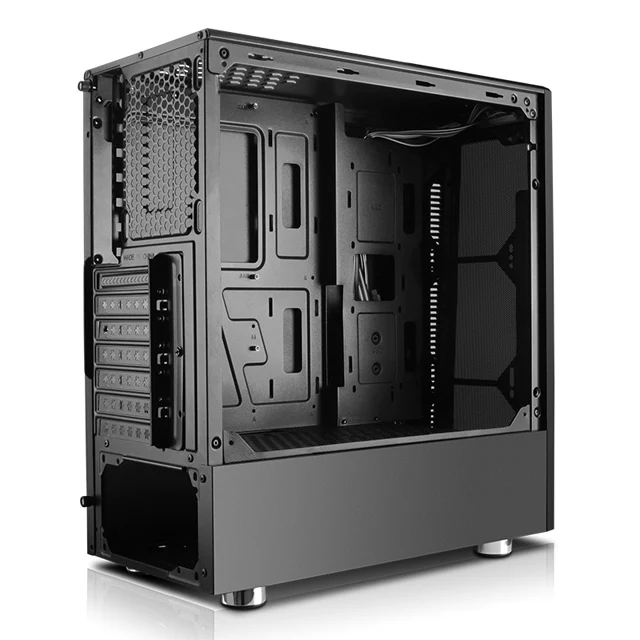 Чехол ATX с красной отделкой и полным боковым водяным охлаждением чехол для настольного компьютера