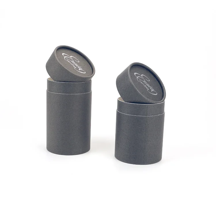Labeling Candle Lip Balm Food Paper Tube Packing Perfume Lipstick Round Kraft Cardboard Paper Tube Tea Packaging Container
