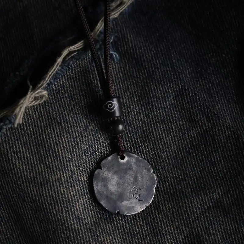 Antique-Style Chinese Ancient Coin Pendant in 10K Gold with a Rich History and Subtle Elegance