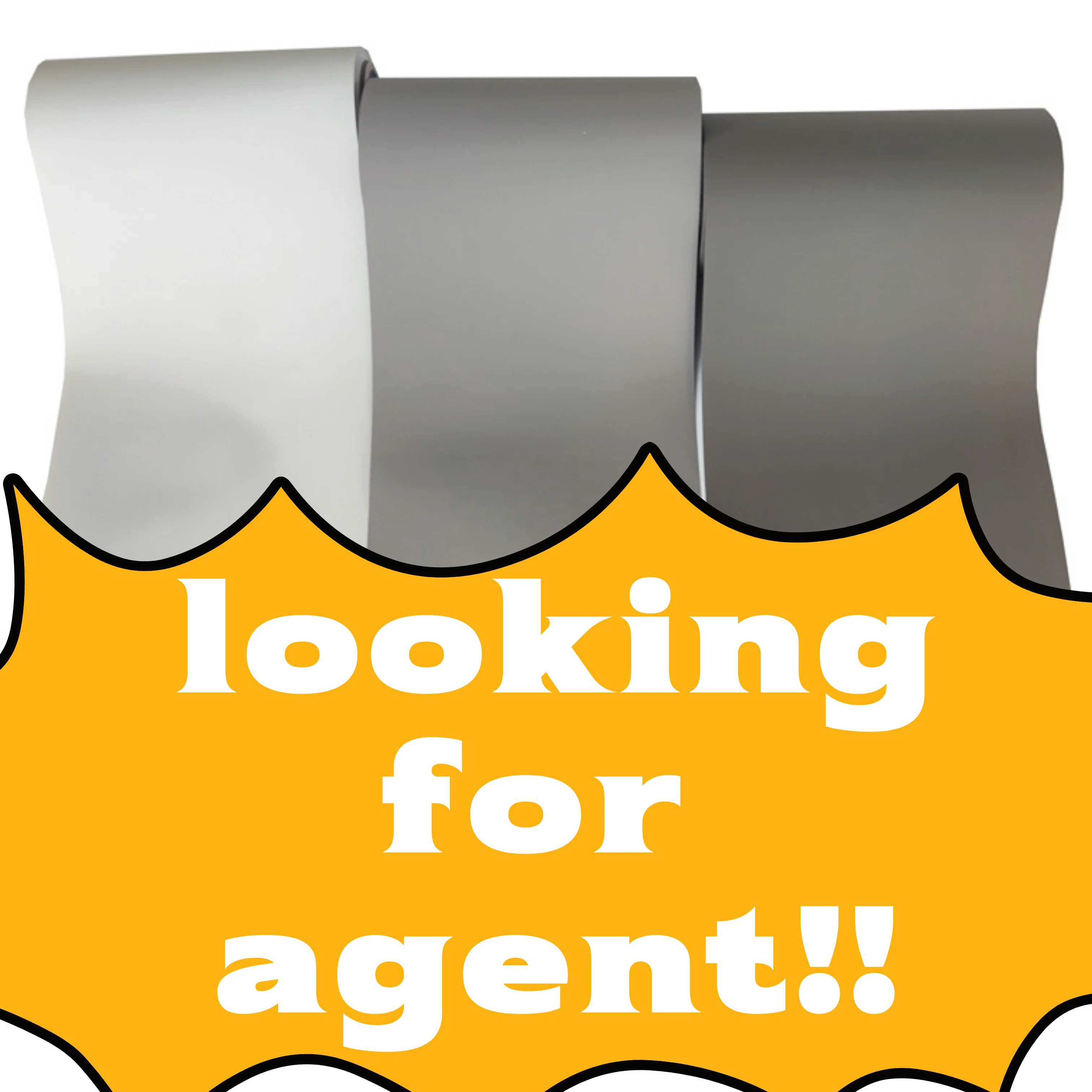 2022 Minimalism Gentlemen Grey Soft Touch Solid Color PVC Film For WPC Door Film For Lamination PVC Interior Film