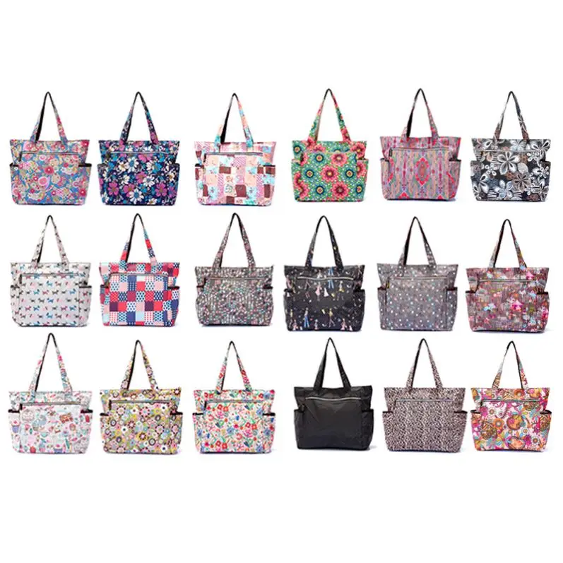 2022 Wholesale digital printing fashion branded woman diaper nylon designer lady handbags custom