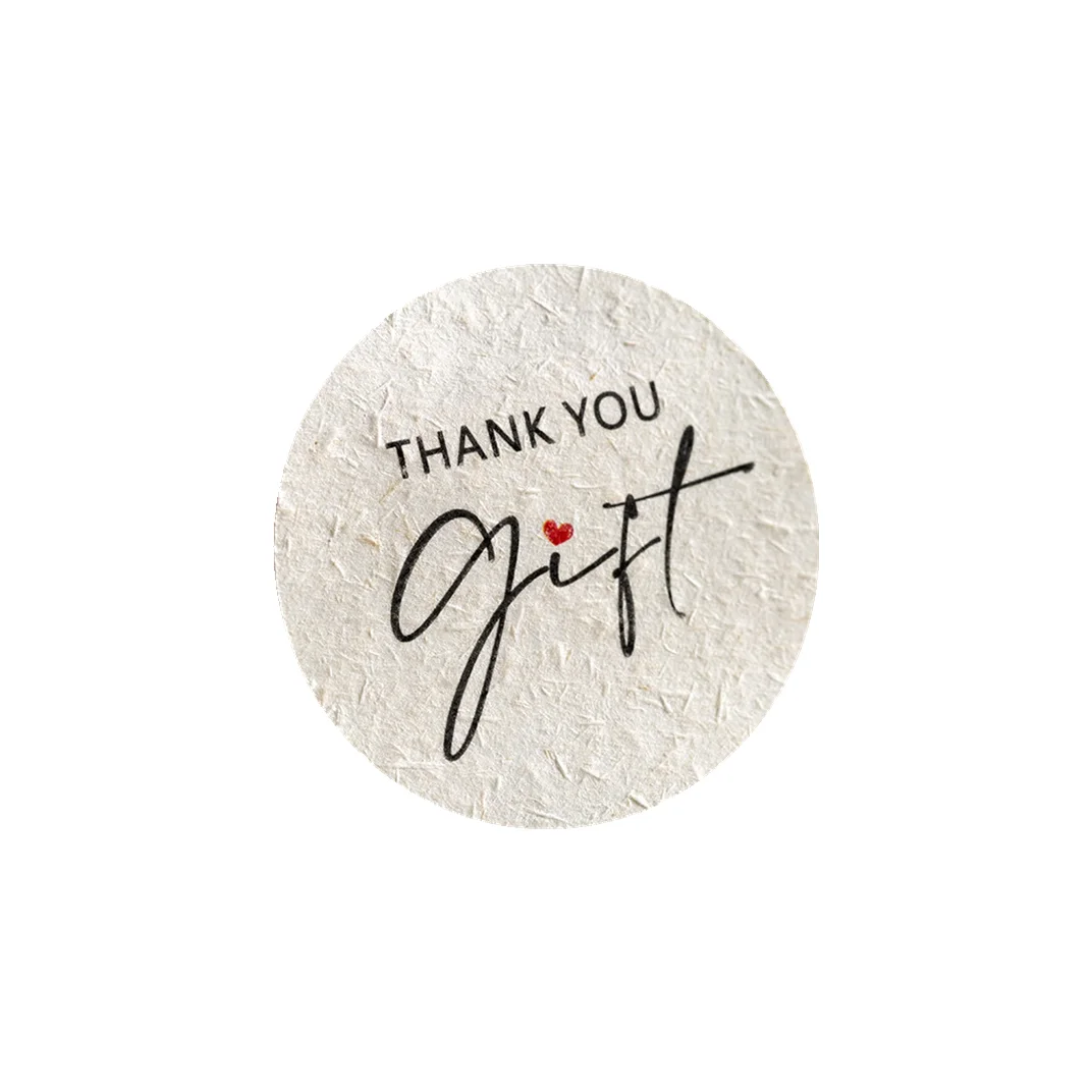100/200pcs dropshipping Adhesive Vinyl Thank you sticker Small Business Personalized for Food Bakery Cosmetic Wine Packaging