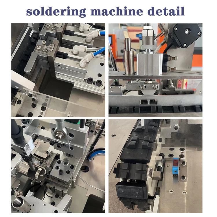 High speed factory price full automatic USB data line cable inner stripping connector interface soldering machine