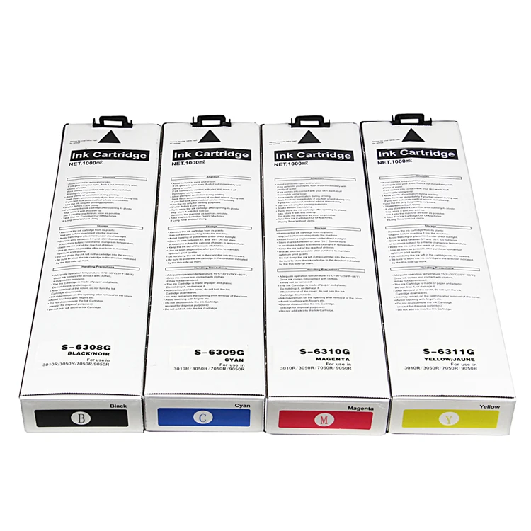 S-6308 S-6309 S-6310 S-6311 G/E ink cartridge for risos comcolor 3010r 3050r 7050r 9050r printers