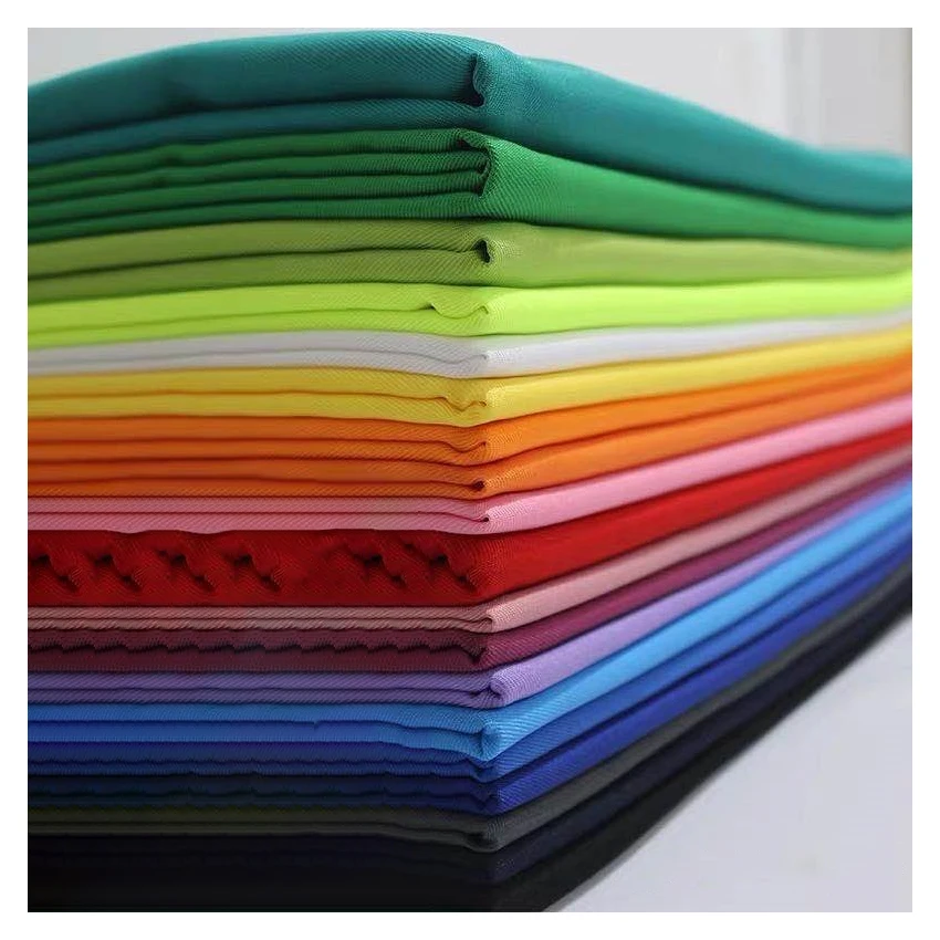 Wholesale NO moq Good Price gabardine quick-drying orange fabric making school