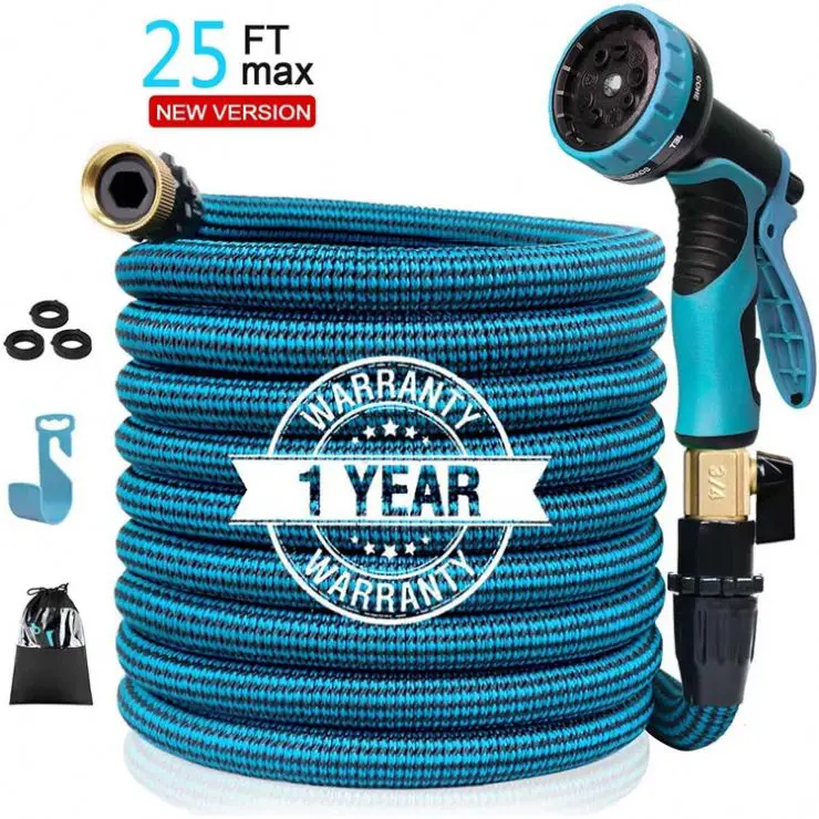 1/6 High Quality 25-100Ft Magic Expandable Garden Hose Flexible Garden Hose High Pressure Car Wash Hose