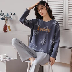 Fall Sleep Wear Lady 2 Piece Nightwear Rayon Nighty Home Clothes Silk Pyjama Designer Inspired Pajama Night Suit for Women Men