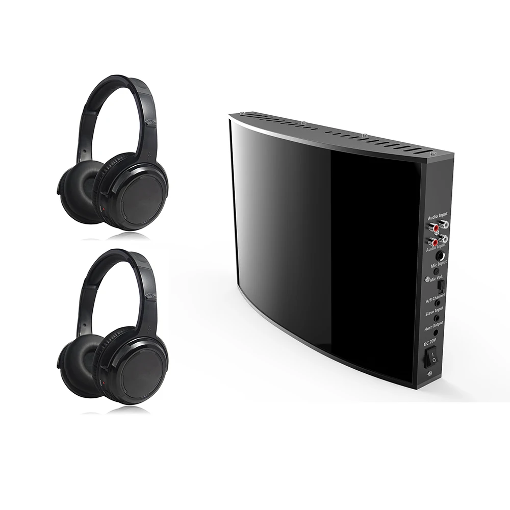 IR 30 Meters Wireless Headphones System For IELTs TOEFL Test, Stereo Sound