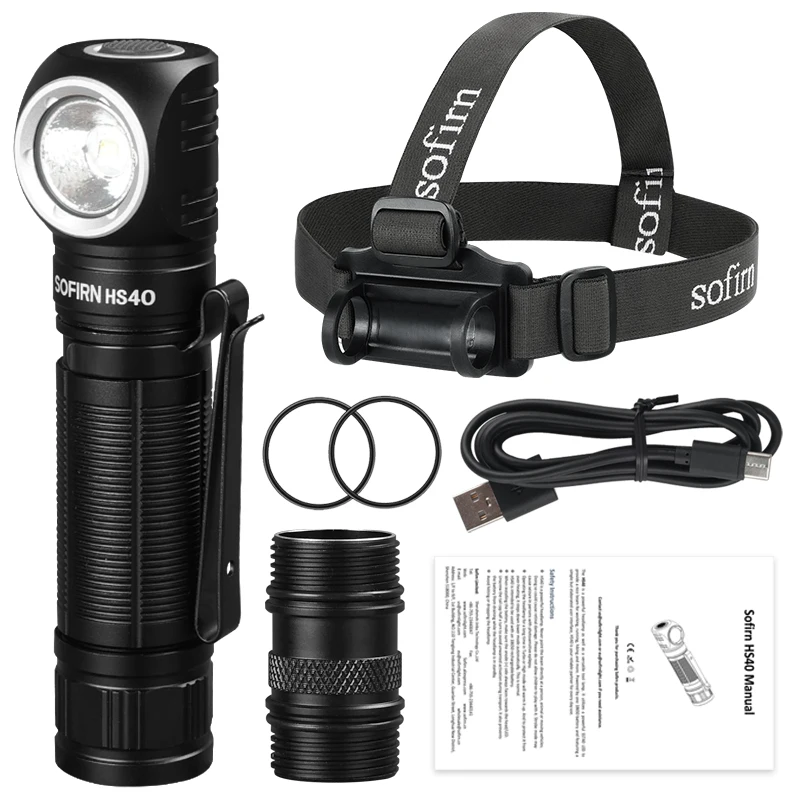 2000 Lumen Versatile & Magnetic Headlight SST40 LED Portable Head Torch Mini Tool Flashlight with Magnet Tail
