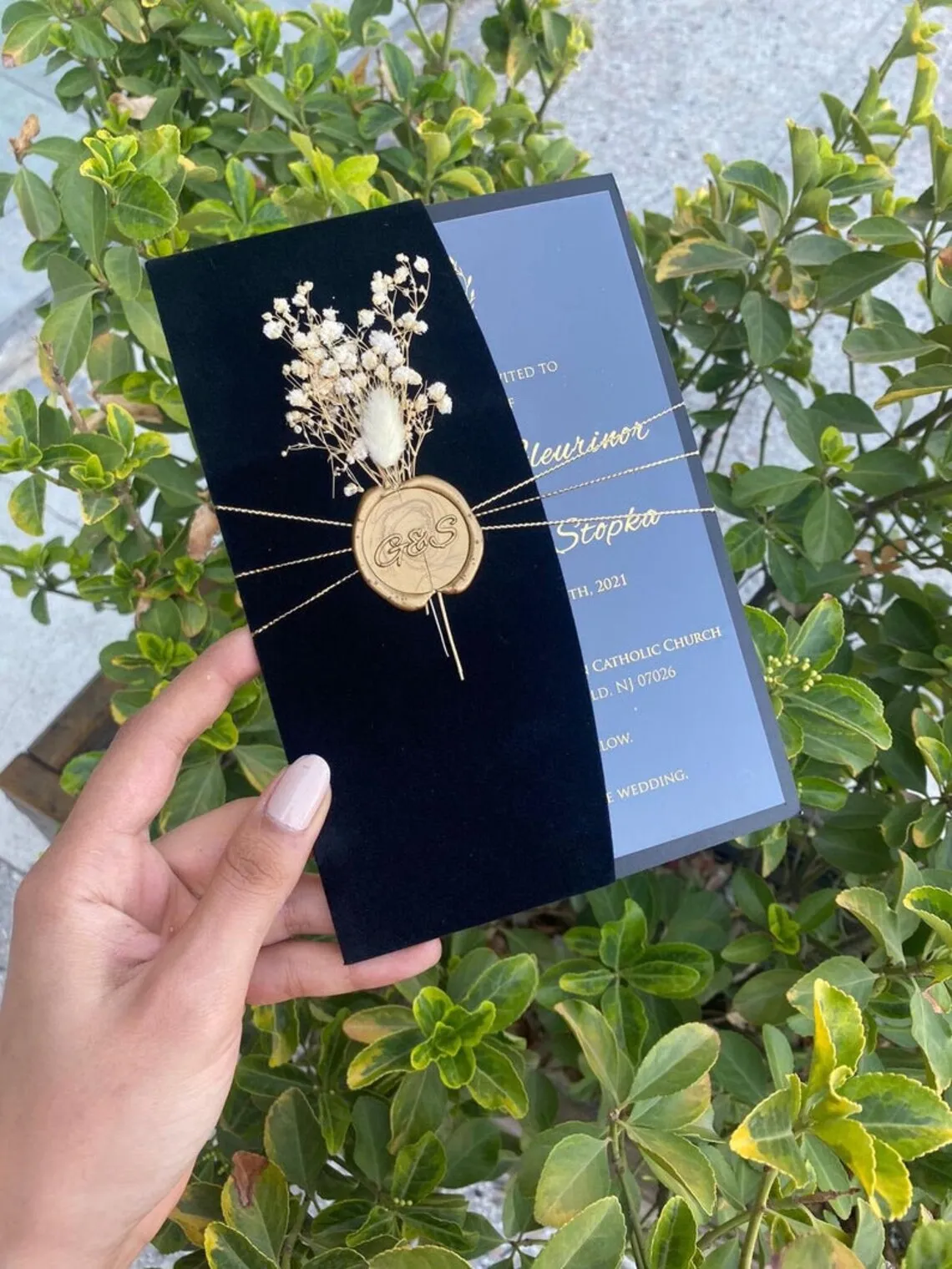 wholesale custom Luxury Elegant Transparent Plexiglass Quinceanera wedding Invitations Cards With velvet envelope