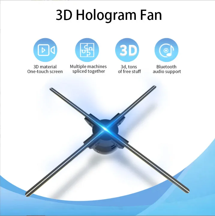 Hologram Fan 3D Holographic Display LED Fan Hologram Projector 3d Led Hologram For Home Entertainment