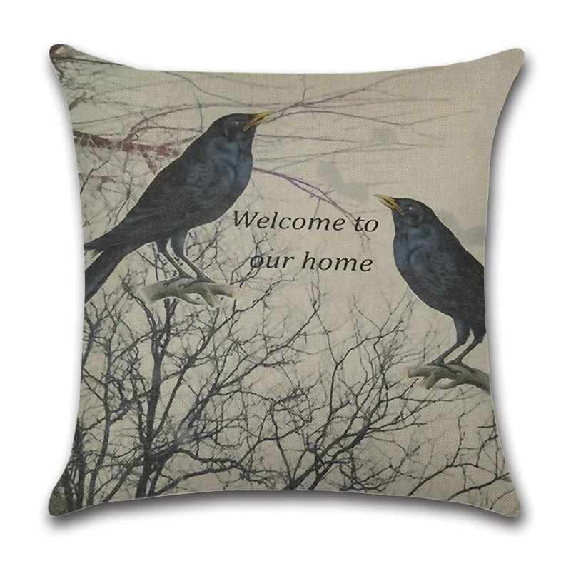 High quality Hold pillow case flax diablo series Halloween day home sitting room sofa cushion sets covers