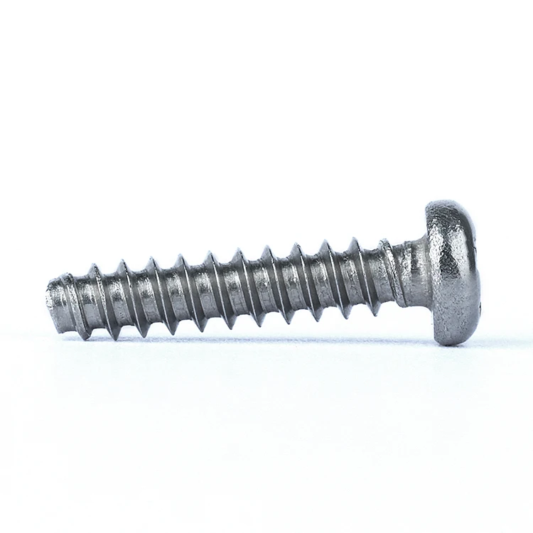 
Factory stock cross flat screw stainless steel passivating PT screw for plastic 