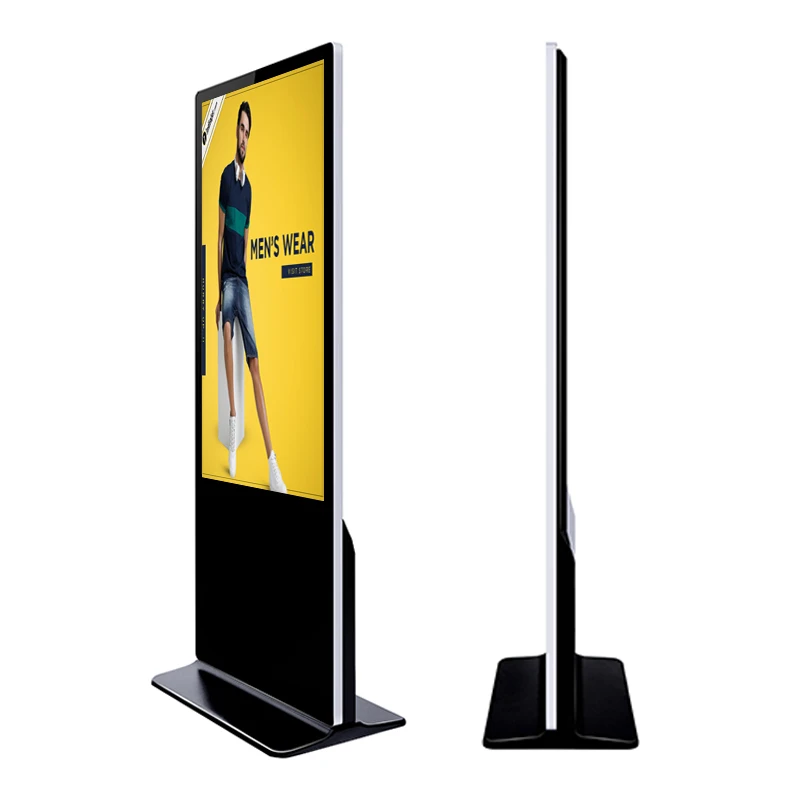 55-Inch High Definition Android Free Standing Digital Interactive Advertising Board Capacitive Touch Screen Video Media Player