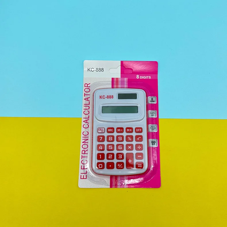Yubon Wholesale Multi Color Mini Calculator Portable Custom Office Pocket Calculator Students School Supplies Stationery
