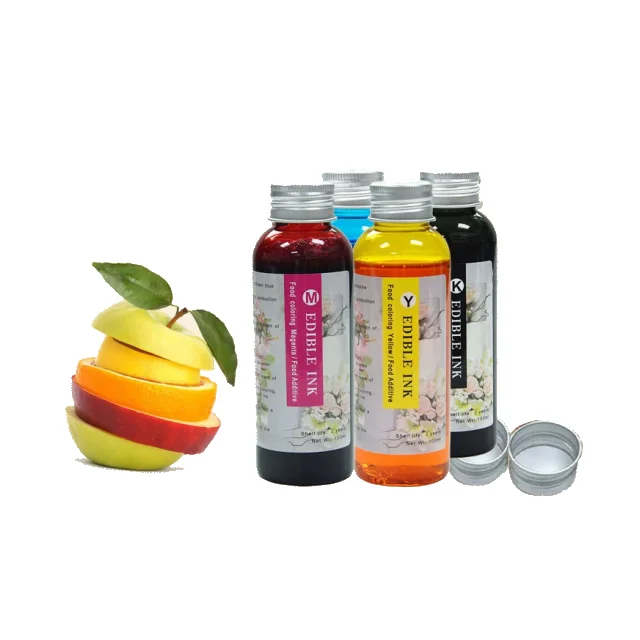 Edible Ink For Epson Canon HP Brother Inkjet Printer for cake and other foods