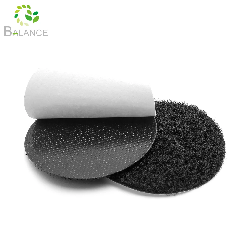 Липкая задняя резиновая основа горячего расплава клей крюк петля точки для декора стен 20 мм 100% нейлон точки