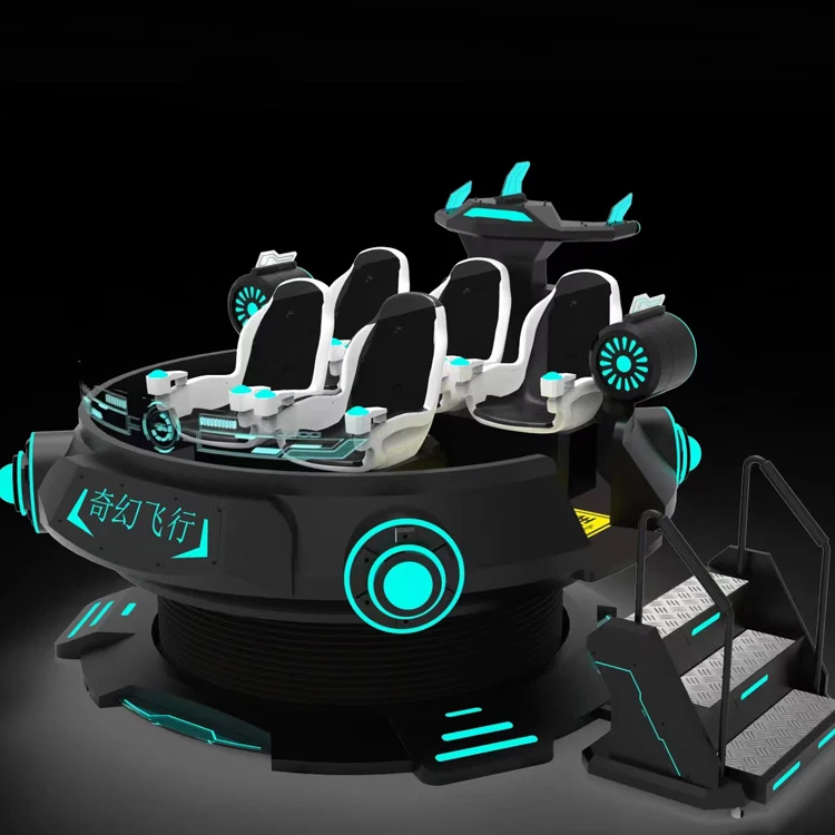 VR UFo Simulator 9D VR Game Machine Virtual Reality Multiplayer 9D Gun Shooting UFo Thunder Battle Game for Adults