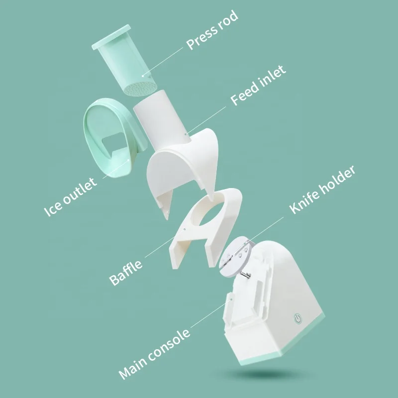  Small Kitchen Accessories Ice Cream Tools Portable Electric Snow Cone Maker Crusher