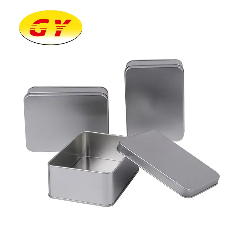 Spot direct sales square iron box small portable tin box tinplate box