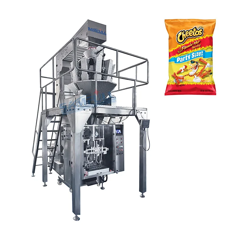 Automatic Cheetos Crunchy Flamin Hot Snack Packing Machine