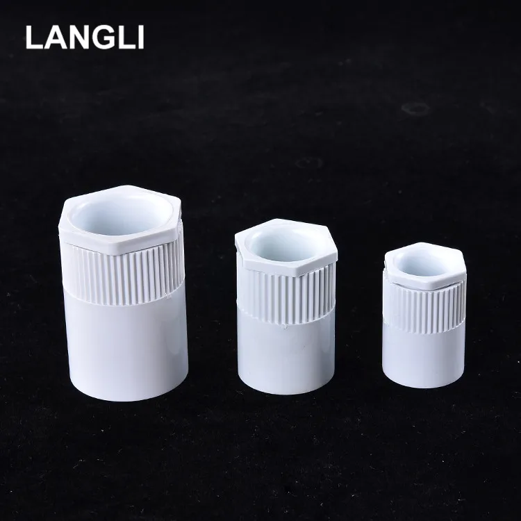 16 Years Forged Made in China Plastic Female and Male Thread Reducing Bushing Pvc Pipe Fittings 20mm Pipe Spigot White Connector