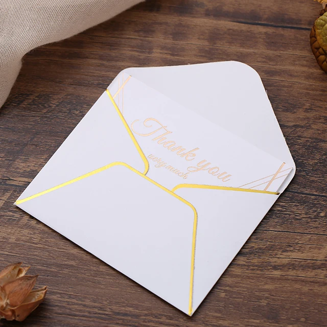 
Thank You Note Greeting Cards, Bulk Custom Logo Wedding and Business Thank You Cards with Envelopes 