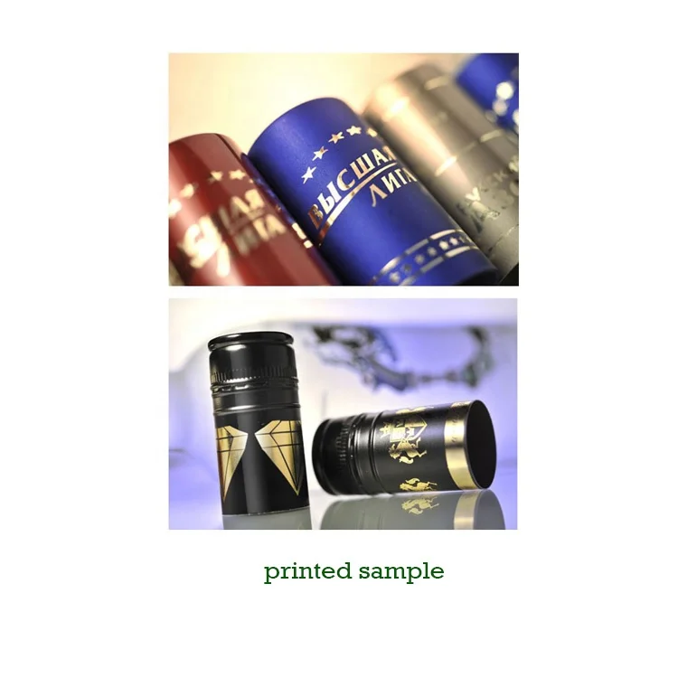 Automatic Plastic Aluminium Bottle Cap Side Rotary Hot Foil Stamping Printing Machine