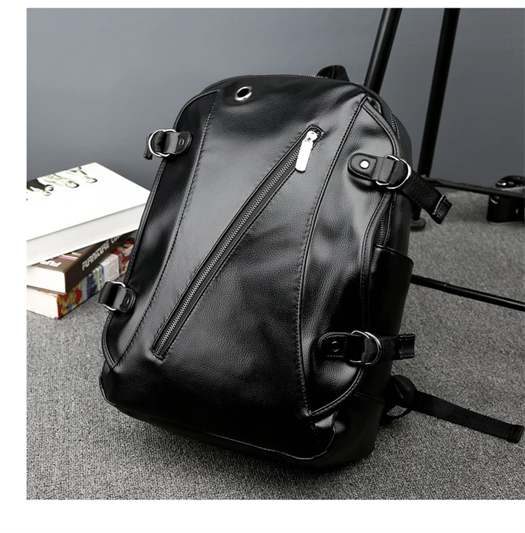 water proof street smart usb pu leather men school bags of latest designs laptop