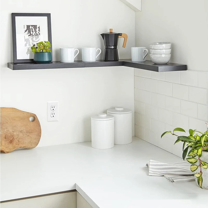 Hot Selling Living Room Rustic Floating Shelves Wall Mounted Wooden Hanging Shelf Household Simple Wall Book Shelf