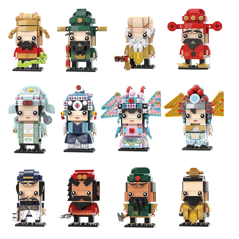 
WanGe doll animal journey to the west three kingdoms character model small particles assembled building block toys gift 001-036 