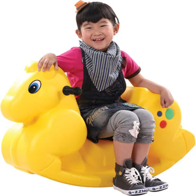 Custom Outdoor Amusement Park Equipment Popular Cheap Price Plastic Ride On Car Toys Riding Horse For Kids