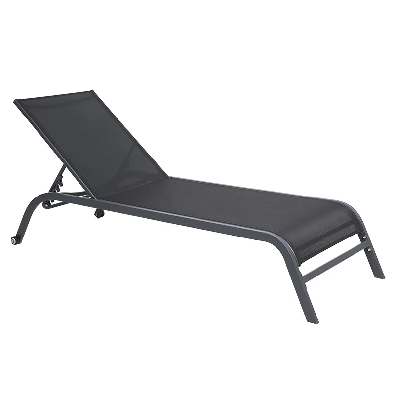 
Factory directly steel frame adjustable outdoor sun pool lounger chair 