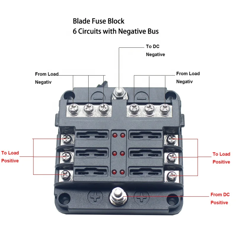 Dc 12 v/24v автоматический автомобильный рычаг управления морской лодки RV грузовик со светодиодным индикатором схемы отрицательный водонепроницаемый блок