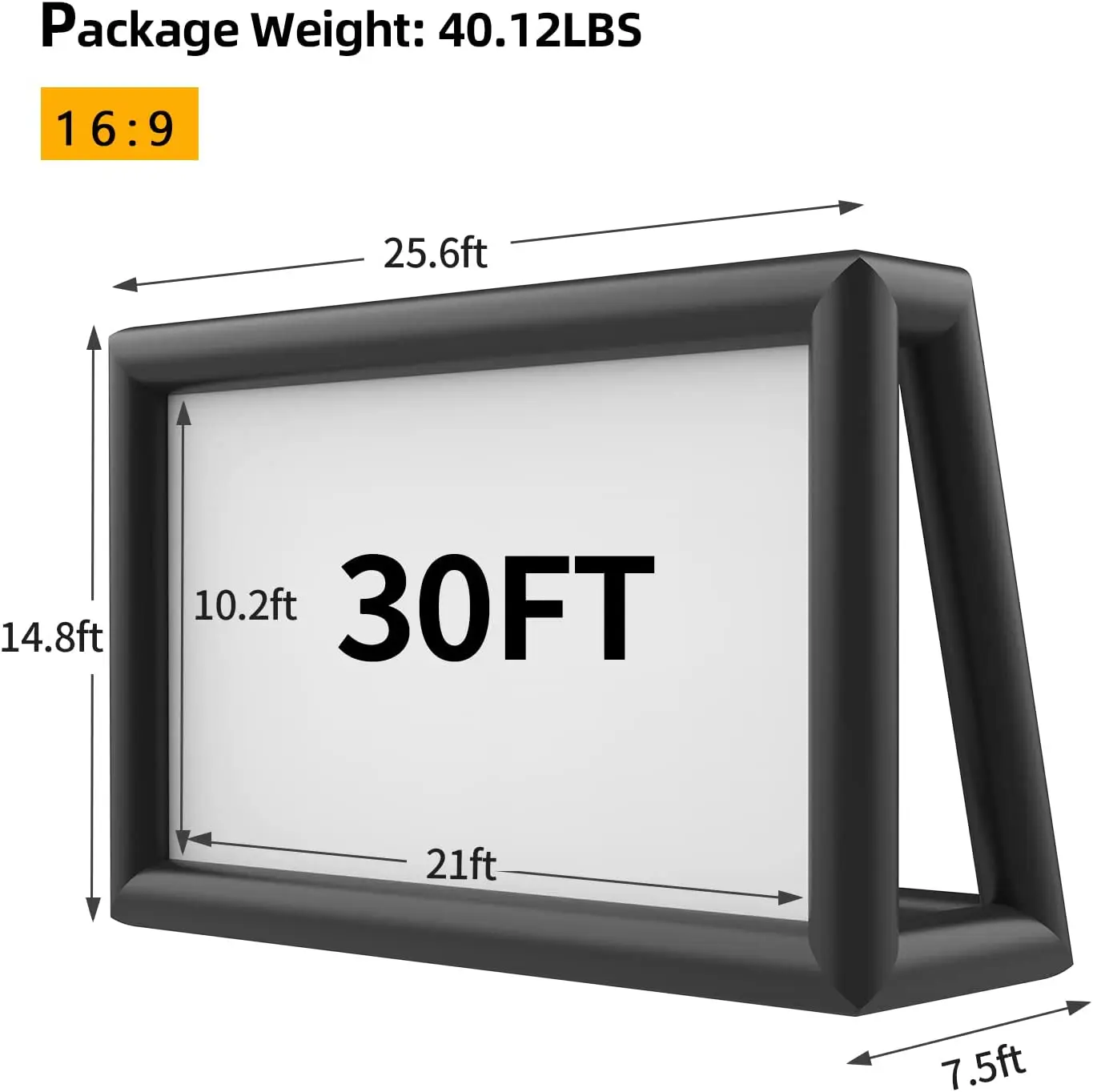 Best Outdoor Home Backyard Theatre Cinema Giant Inflatable Projector Movie Screen for party event