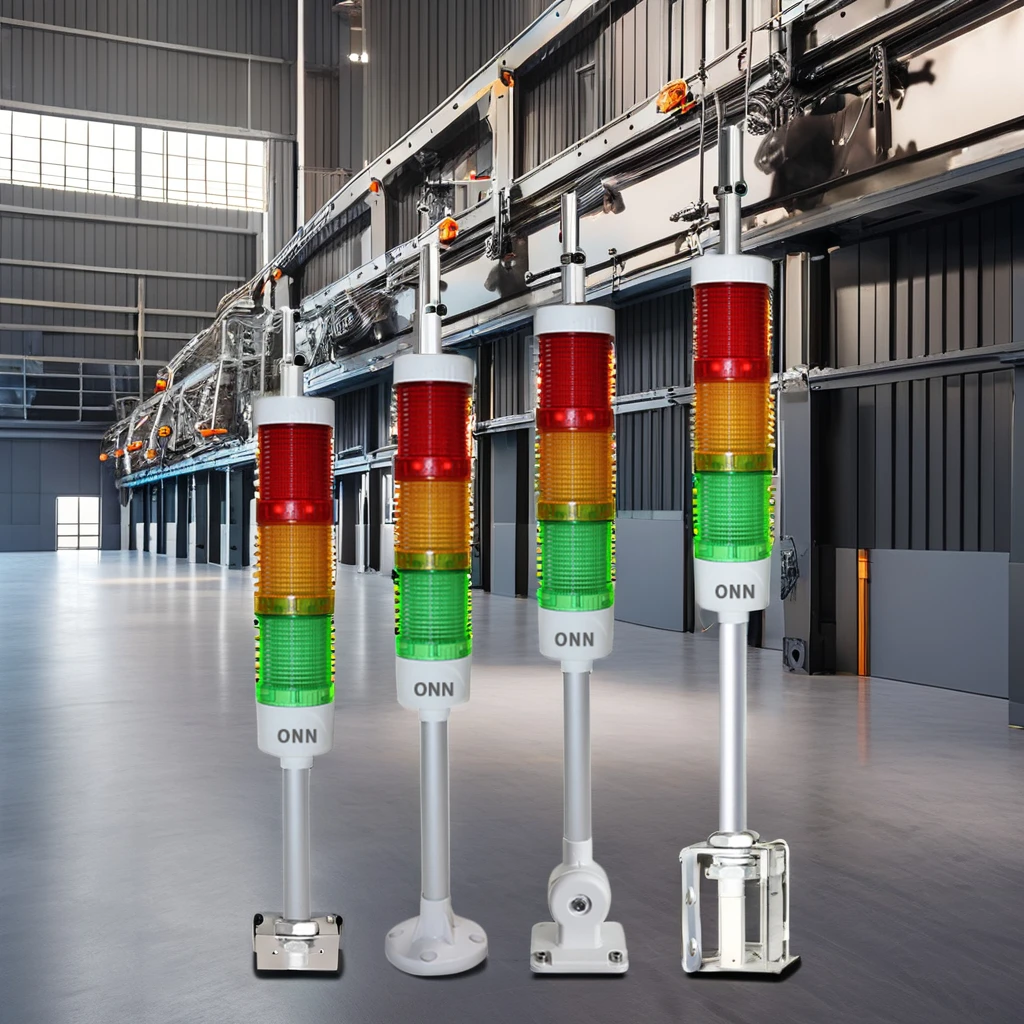 ONN-M4-50 LED Signal Tower Light Customizable AC/DC12V AC220V Yellow Equipment Indicator Lights CE Certification Emitted Blue