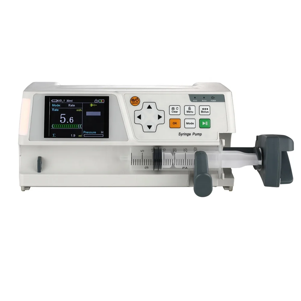 veterinary Single Channel Electric Portable Medical Syringe Pump Equipment