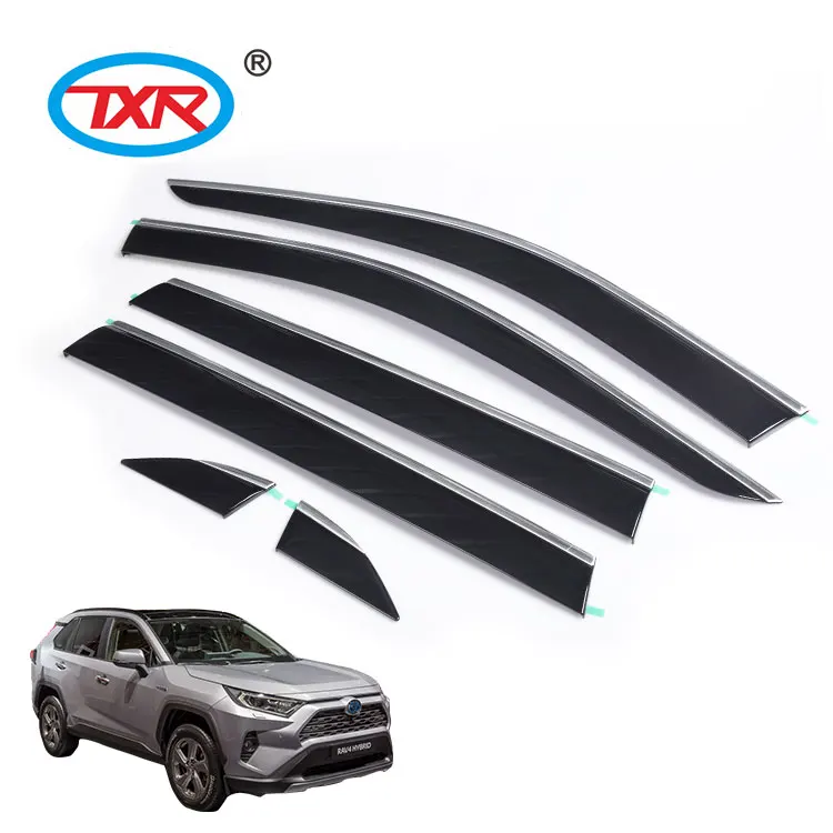 High Quality Auto Side Window Deflector Car Window Rain Visor For TOYOTA RAV 4 2019-2021 (6 pieces)