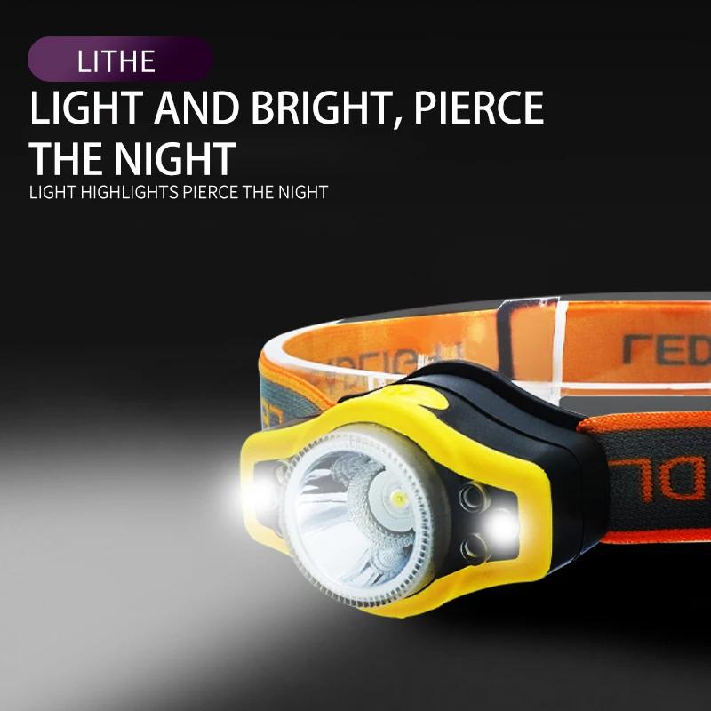 high lumen new outdoor perspective induction running camping waterproof mine fishing rechargeable headlight
