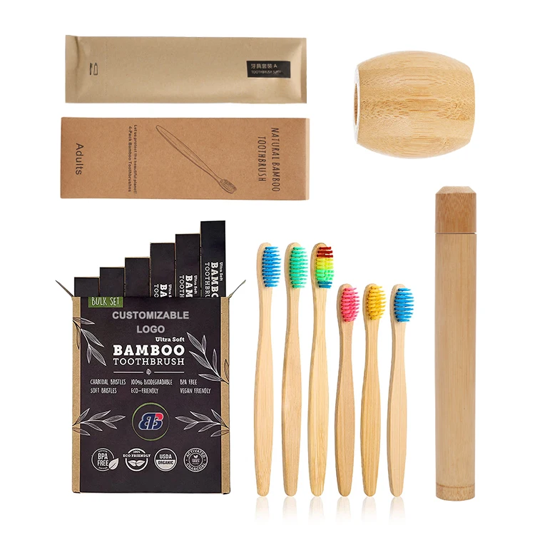 100% Biodegradable Environmental Charcoal Custom 10000 Bristle Micro Fiber Extra Ultra Soft Eco Friendly Nano Bamboo Toothbrush