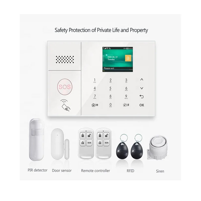tuya alarm system 4g 3G smart home system wifi