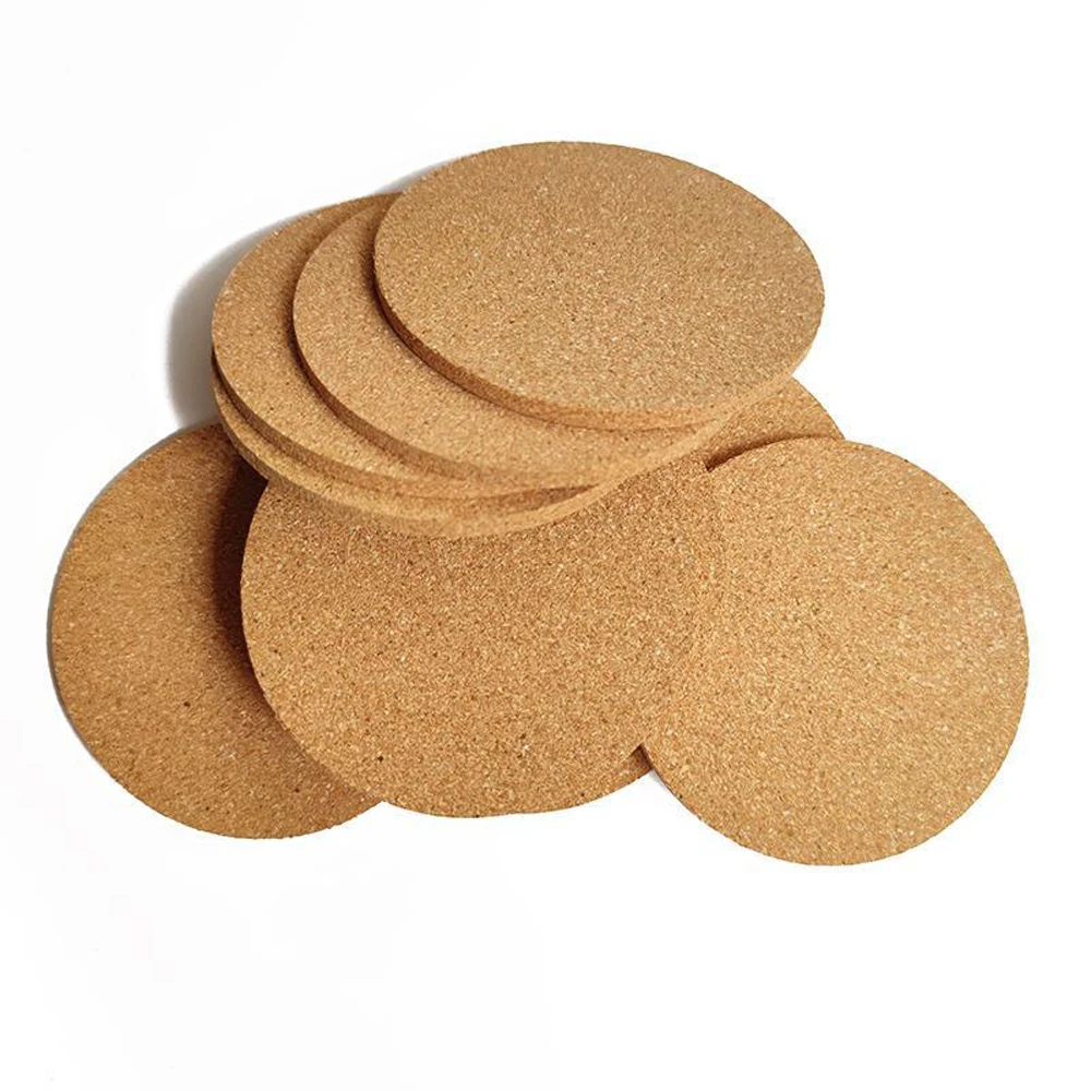 custom factory wholesale bulk blank cork coasters for drinking