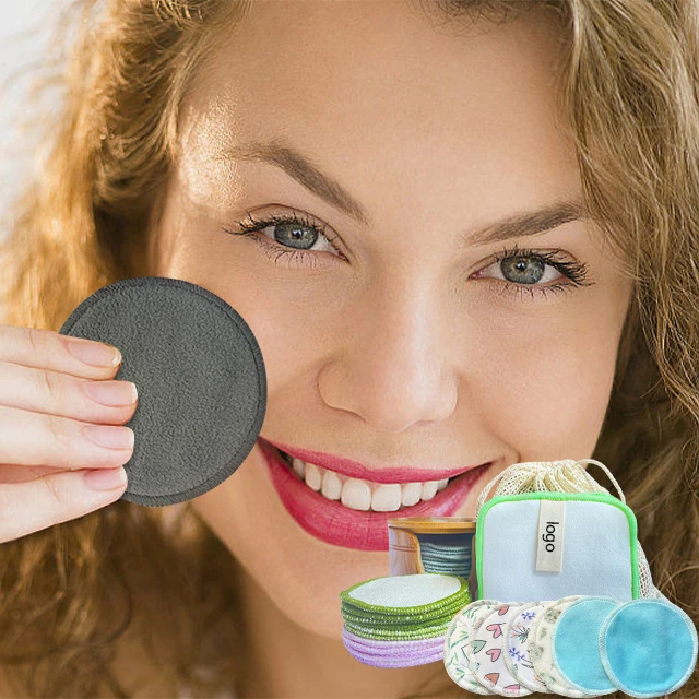 Накладки для снятия макияжа многоразовые бамбуковые салфетки удаления готовые к отправке